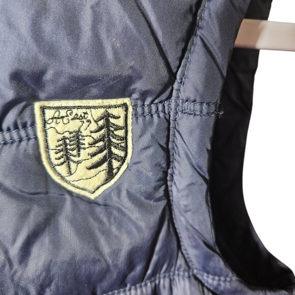 American Eagle Outfitters Mens Puffer Vest Navy Blue S/P Quilted Sleeveless Jack - Picture 4 of 8